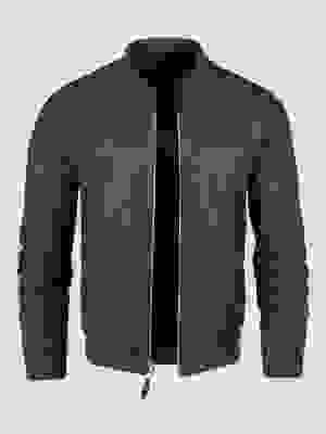 Charcoal Reversible Bomber Jacket Ghost Mannequin | Fresh Clean Threads